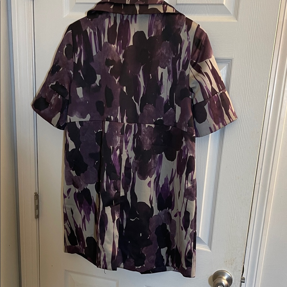 Simply Vera Vera Wang Abstract Purple and Black Tunic - Picture 8 of 14